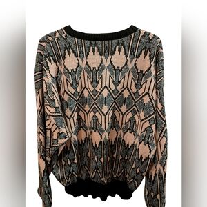Vintage Club Europe Geometric Patterned Sweater